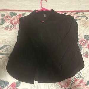 Forever 21 camisa de manga larga para mujer size M color negro gamusa